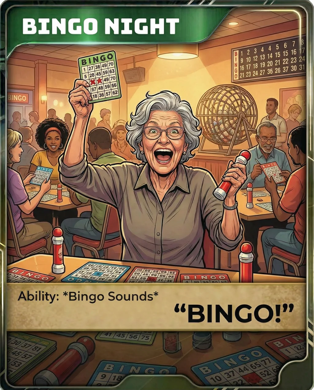 Bingo Night — Uncommon GramCard